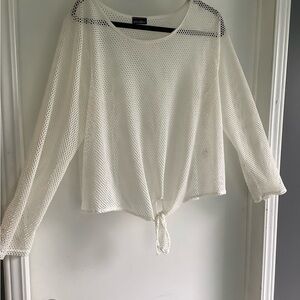 WOMENS plus Sz 3X Cute “See Through” Tie bottom top